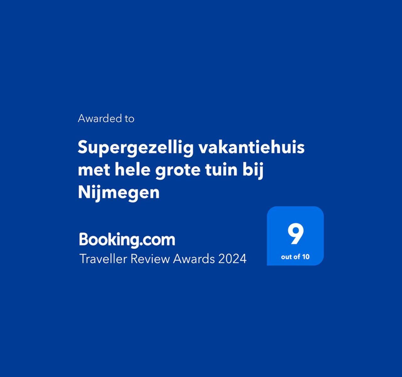 Supergezellig Vakantiehuis Met Hele Grote Tuin Bij Nijmegen Ewijk Bagian luar foto